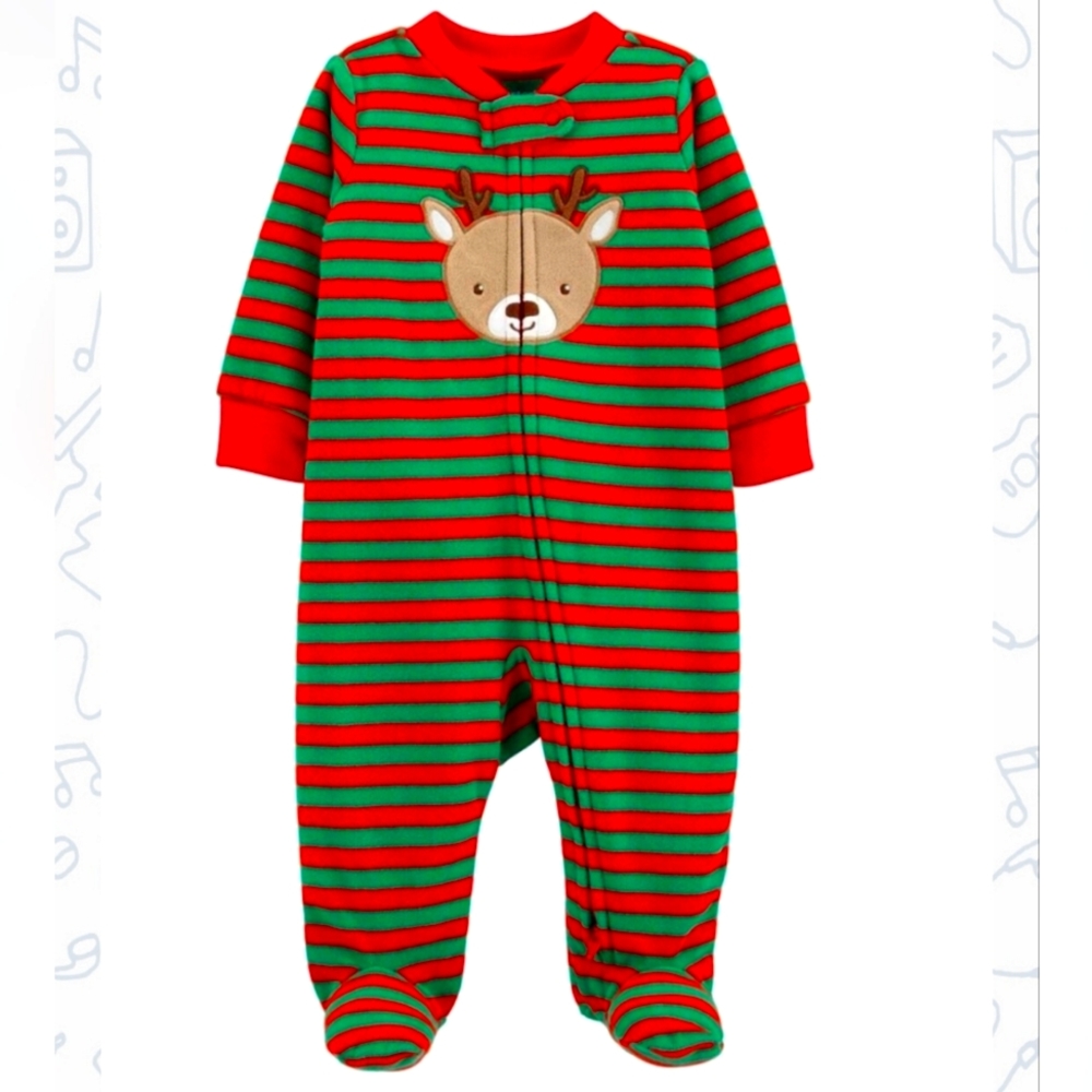 🦌❤️Carter's Fleece Reindeer Sleep and Play❤️🦌